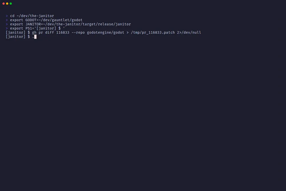 Janitor Terminal Demo